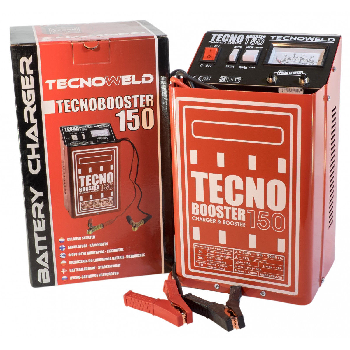 Chargeur Demarreur Tecnobooster Batterie 25/ 250a -10/270ah Compact 1900w