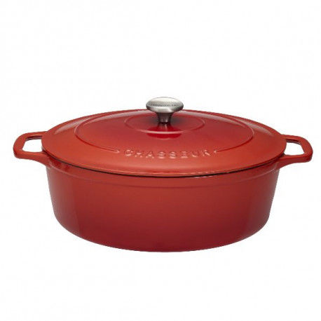 Cocotte Sublime fonte ovale 71 L 33 cm rubis chasseur