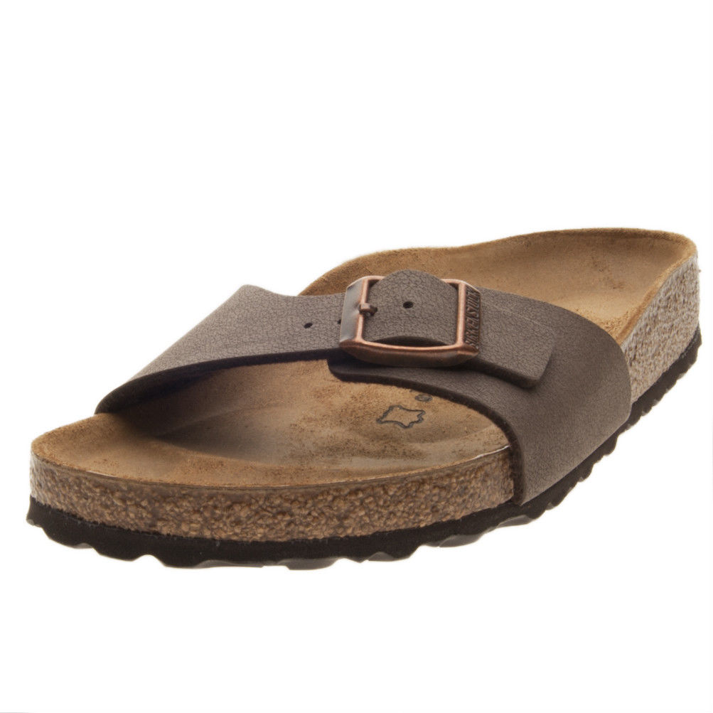 Birkenstock - Mules - Madrid Birko-flor Birkibuc Mocha  En Cuir - Taille 40 - Marron