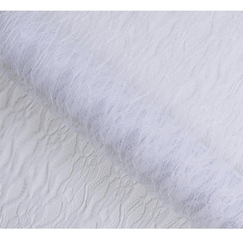 Chemin de table facon dentelle retro blanche Taille Unique