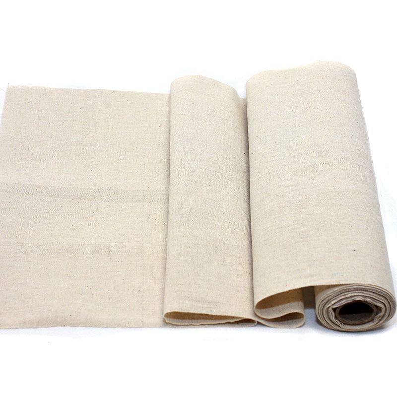 Chemin De Table Facon Lin Beige 30cm X 5m