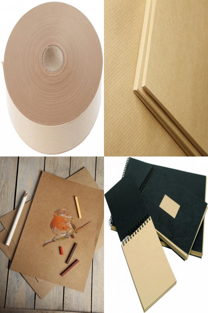 Rouleau De Kraft Gomme Brun - Clairefontaine - 4 Cm X 200 Metres - Beaux Arts Et Loisirs Creatifs