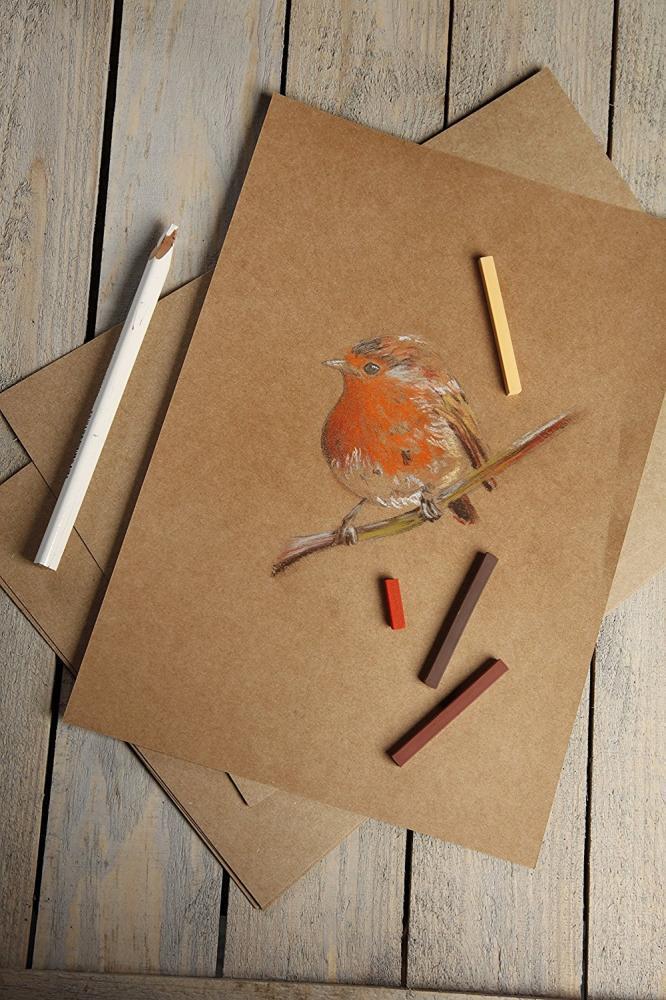 Rouleau De Kraft Gomme Brun - Clairefontaine - 4 Cm X 200 Metres - Beaux Arts Et Loisirs Creatifs