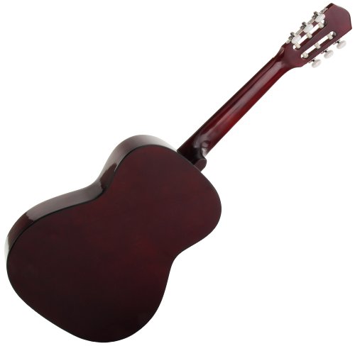 GUITARE ACOUSTIQUE CLASSIQUE BOIS TILLEUL 6 CORDES NYLON DROITIER TAILLE 4/4
