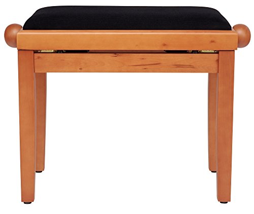 BANQUETTE DE PIANO CLAVIER NUMERIQUE SIEGE TABOURET BANC REGLABLE HETRE BOIS FIN