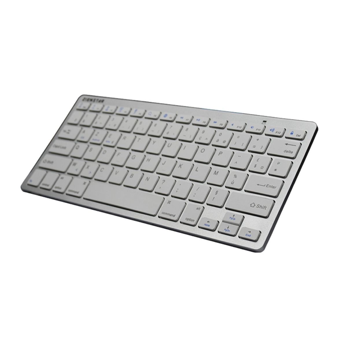 Zienstar Clavier Bluetooth Sans Fil Ultra Mince Tablettes Android Ipad Iphone Windows Tablet Azerty Layout Blanc Argente