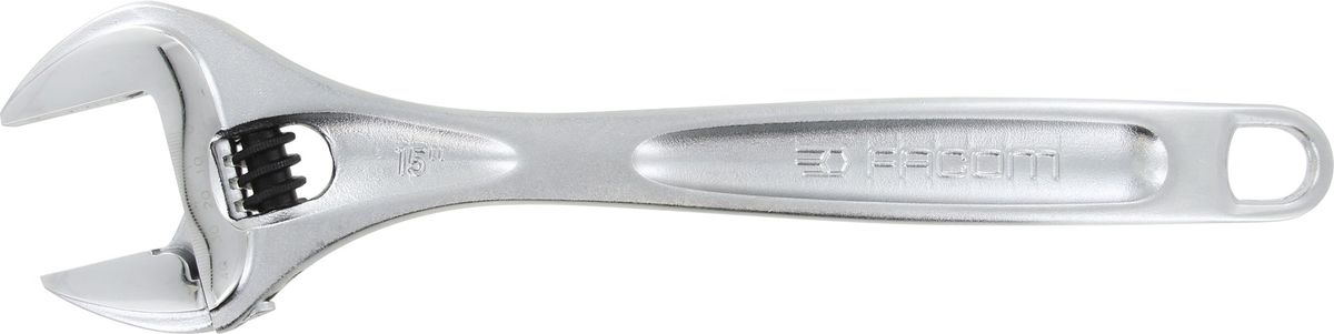 Cle A Molette Chromee 15'' D.44mm Longueur 380mm - Facom - 113a.15c