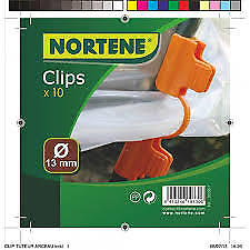 Lot de 10 clips pour tuteurs arceaux NORTENE