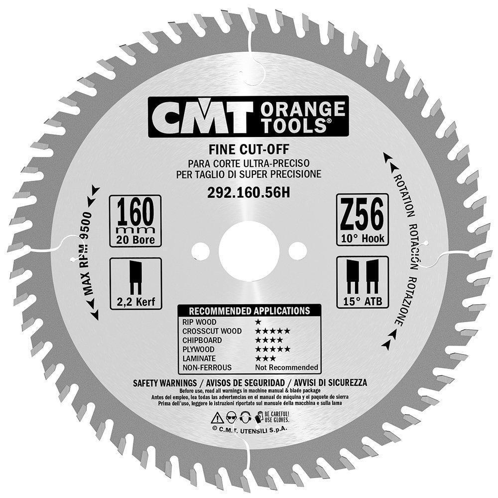 CMT Orange Tools 292,160,56H Scie circulaire x 2,2 x 20 z 56 atb 15 degres