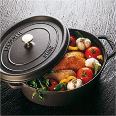 Cocotte - Staub - Cocotte Ronde - 30 Cm - 8.35 Litres - Noir