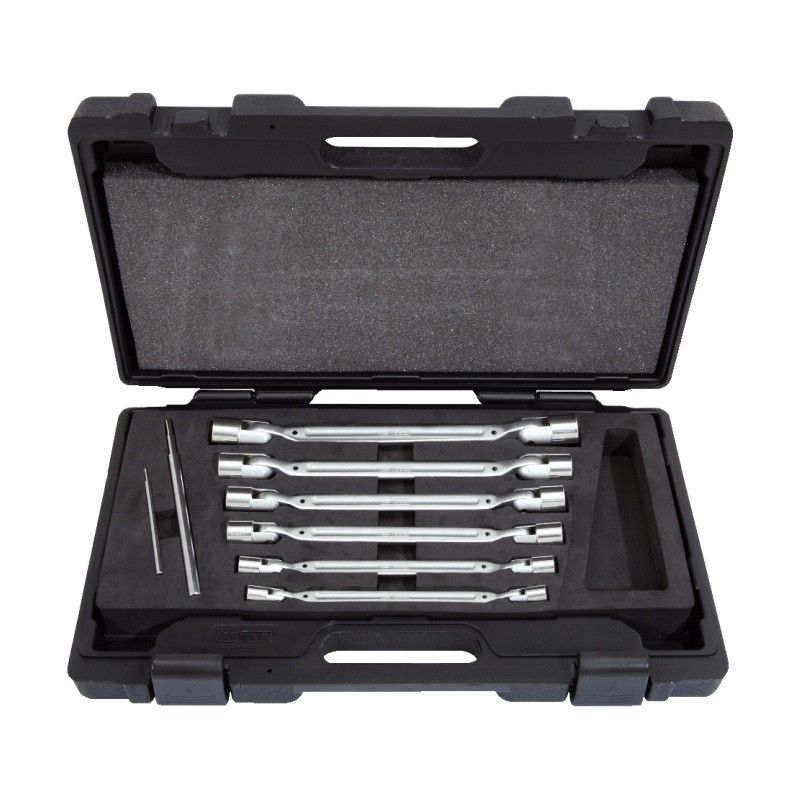 Ks Tools Kstools - Coffret De 6 Cles A Douilles Articulees - 12 Pans - 517.0312