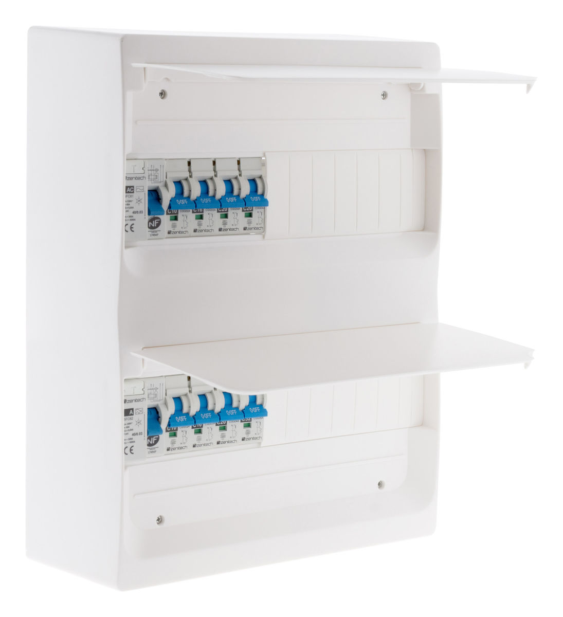 Coffret Electrique Equipe 26 Modules T1t2 8 Disjoncteurs Zenitech
