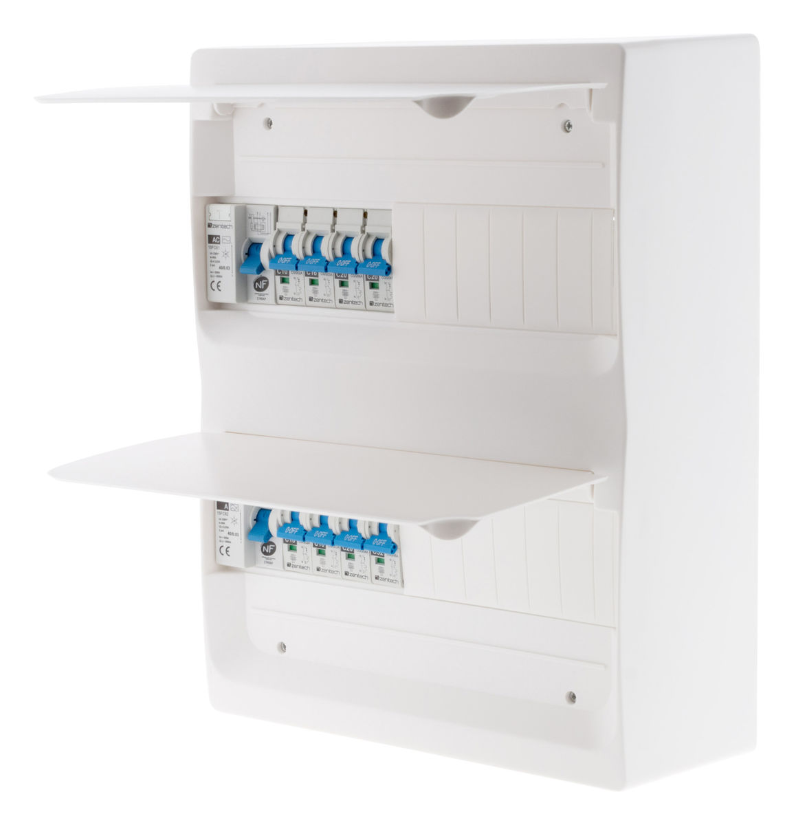 Coffret Electrique Equipe 26 Modules T1t2 8 Disjoncteurs Zenitech