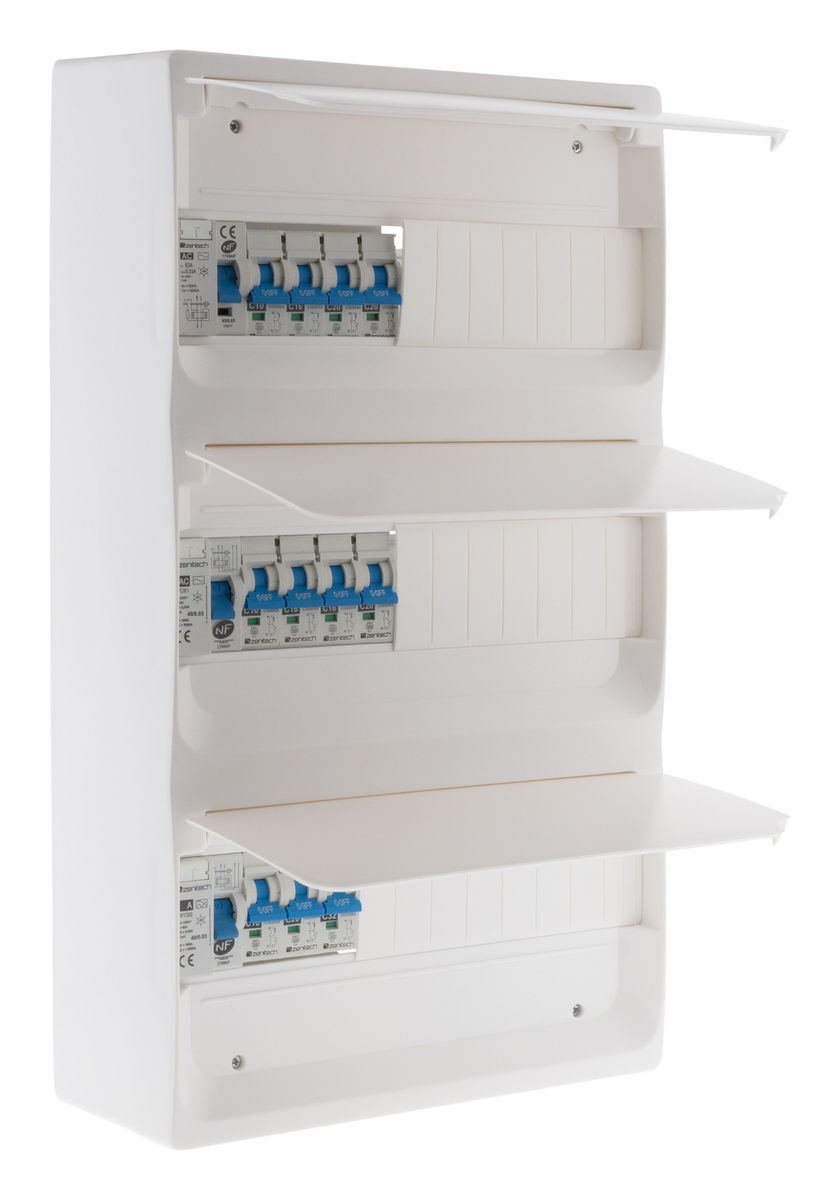 Coffret Electrique Equipe 39 Modules - 11 Disjoncteurs - Zenitech