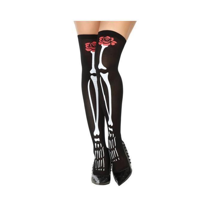 Collants squelette Adultes Femmes