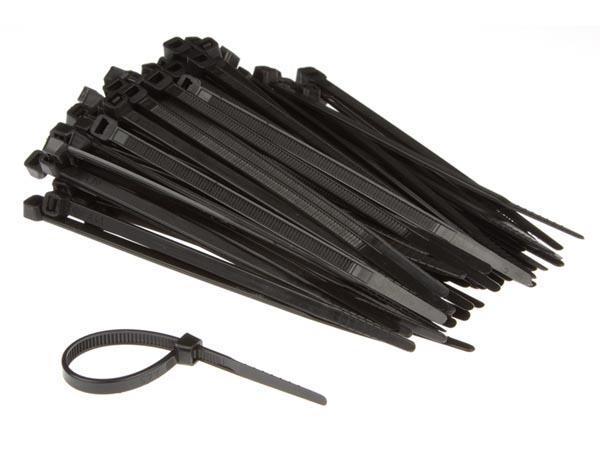Colliers De Serrage En Nylon - 4.6 X 120 Mm - Noir (100