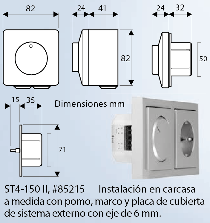 Casafan Interrupteur Mural Pour Ventilateurs De Plafond