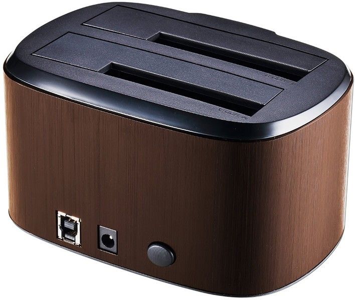 Connectland DOCK-CNL-GDPD05T-BROWN Station d'accueil PC USB 3.0 pour 2 disque...