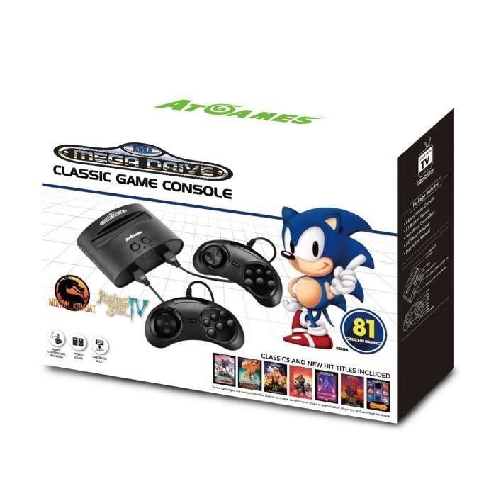 Console Retro Sega Megadrive - 81 Jeux - Edition 2017-2018