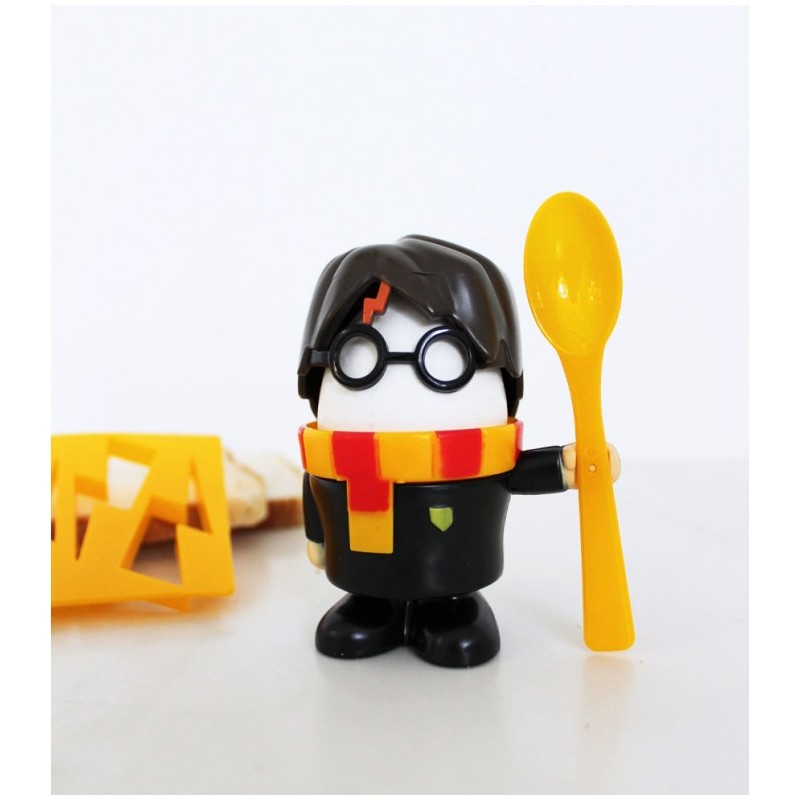 Coquetier Et Emporte-piece - Paladone - Harry Potter - Jaune - Plastique - Rond