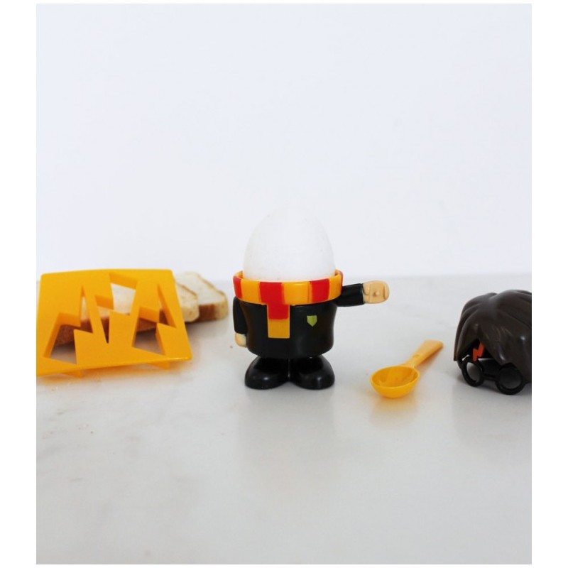 Coquetier Et Emporte-piece - Paladone - Harry Potter - Jaune - Plastique - Rond