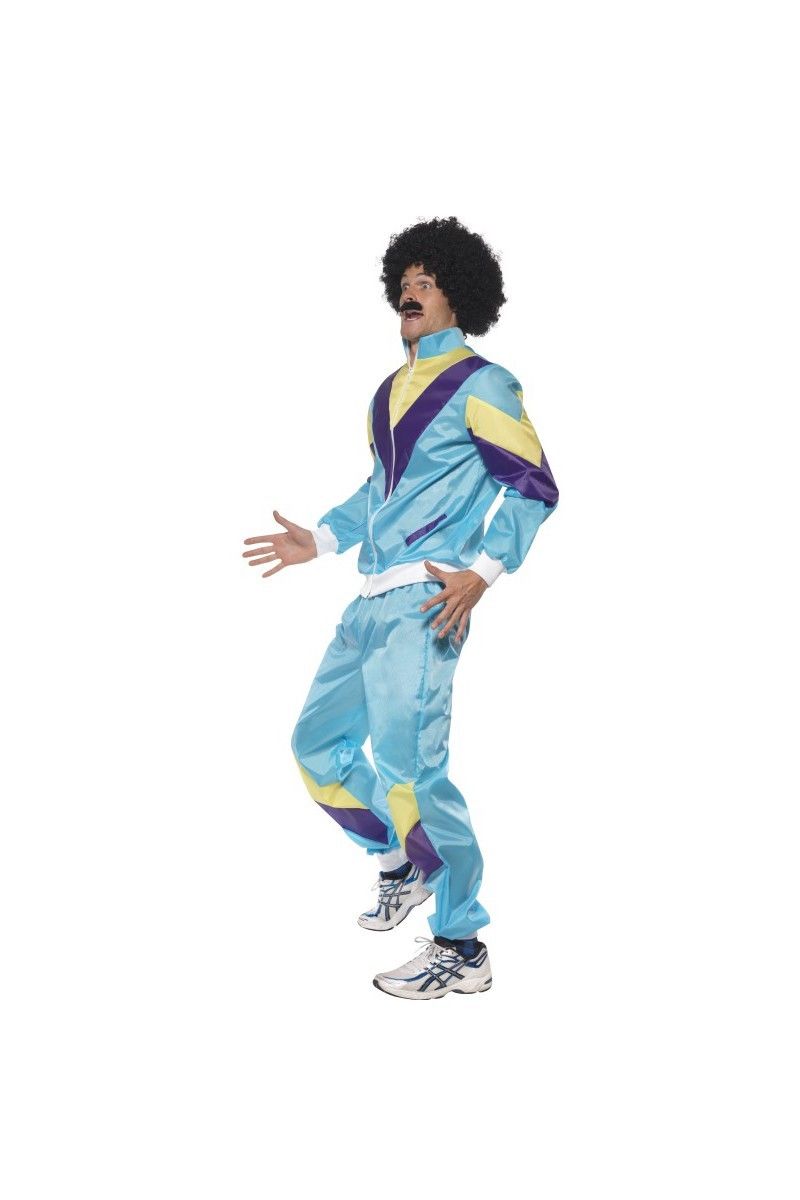 Deguisement Jogging Bleu Annees 80 Adulte Taille L