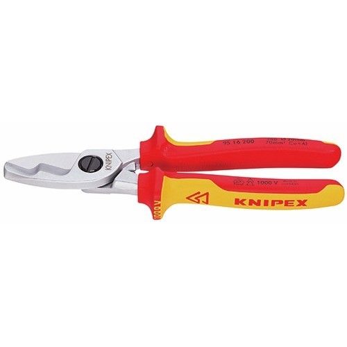 Coupe-cables double tranchants isole 1000V VDE Knipex