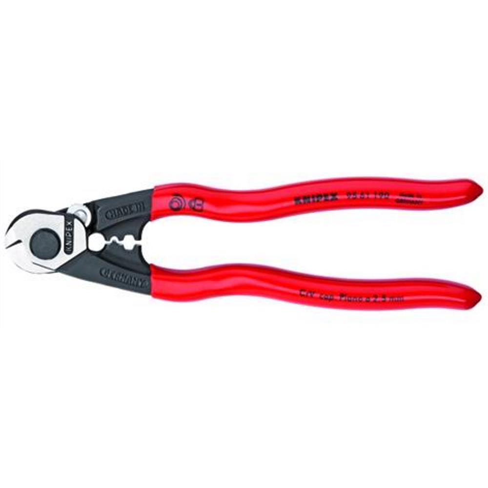 Pince coupe-cable KNIPEX avec 2 profils de sertissage - 190mm de