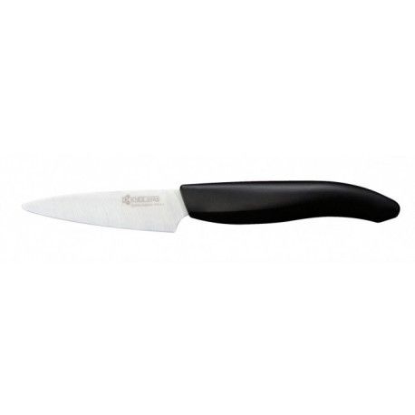 Couteau D'office Ceramique Kyocera Lame Blanche 7.5 Cm Manche Noir