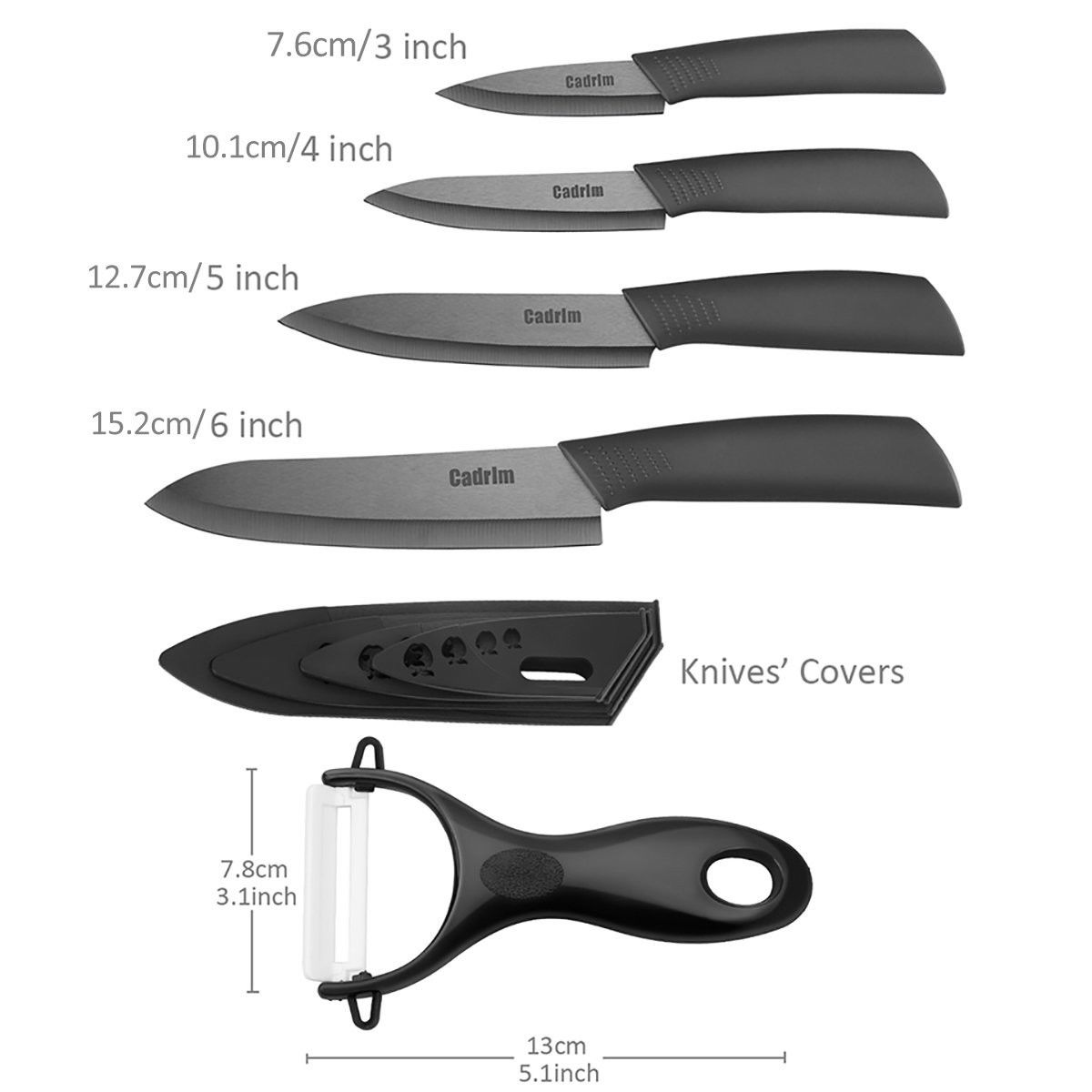 Couteaux De Chef,cadrim Couteaux De Cuisine En Ceramique Couteaux En Ceramic P