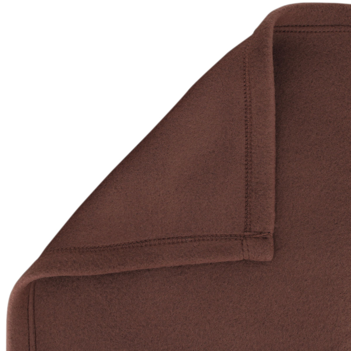 Couverture Polaire 220x240 Cm Isba Marron Chocolat 100% Polyester 320g/m2 Non-feu