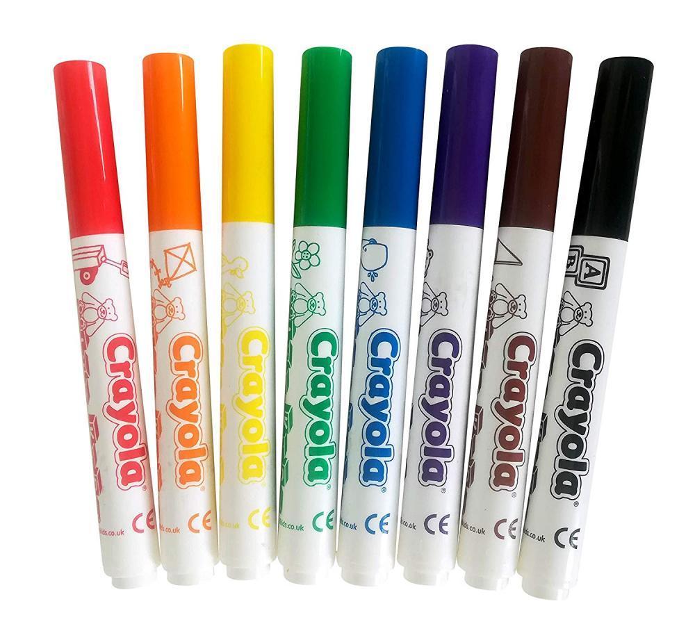 Crayola - Kit De 8 Feutres Lavables, Poi...