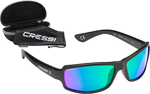 Cressi Sub S.p.a. Ninja Lunettes De Soleil Mixte Adulte, Noir/lentilles Mirro...