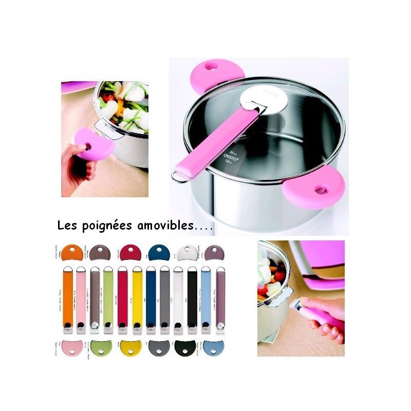 Cristel Casserole Inox Mutine Amovible - 18 Cm