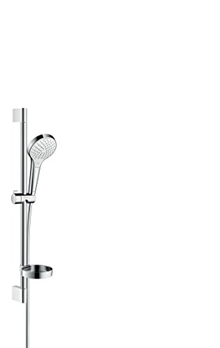 Hansgrohe Croma Select S Vario Ensemble Douche 26566400 Chrome Blanc Bar 65 Avec Porte Savon Casetta