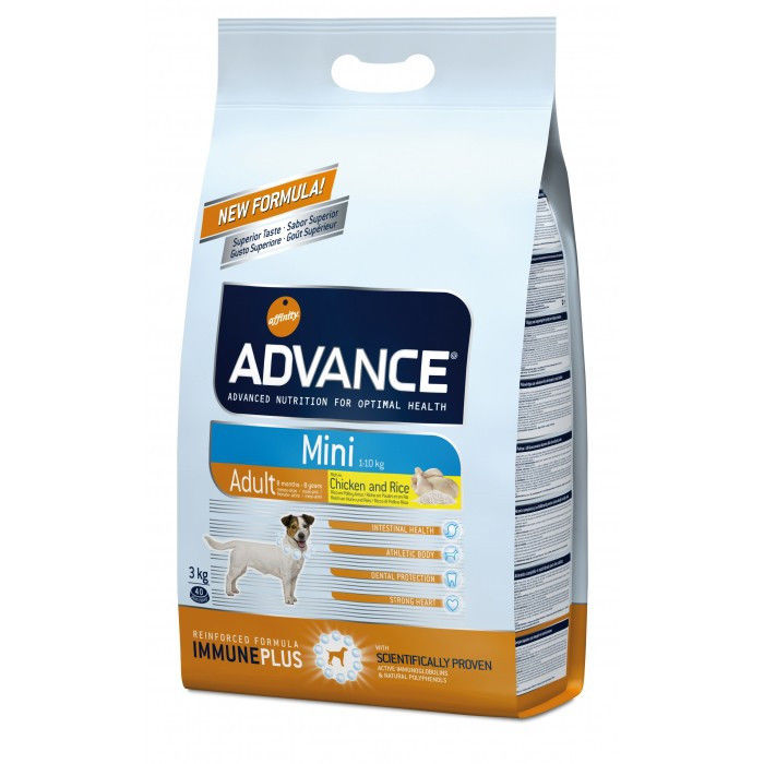 Croquettes advance chien mini adult Poids - 3 kg