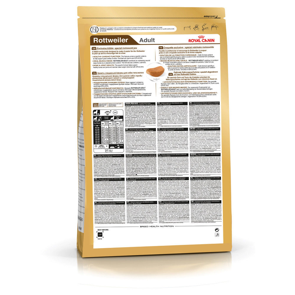 Croquettes Rottweiler pour Chien Adulte - Royal Canin - 12Kg