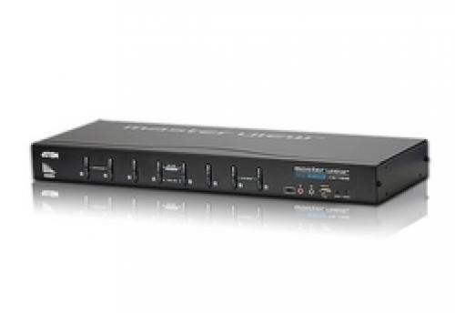 ATEN CS1768 - KVM / audio / USB switch - USB - 8 x KVM / audio - 1 local user - rack-mountable