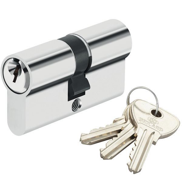 Cylindre De Securite Pour Porte Barillet 35 X 35 Mm Alpha Bricard 3 Cles