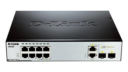 D-link Systems D-link Xstack Des-3200-10 - Commutateur - Gere - 8 X 10/100 + 2 X Sfp Gigabit Combine - De Bureau