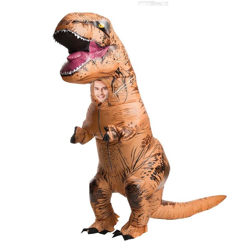 Costume Gonflable T-rex U - Original Cup - Adulte - Polyester - Marron
