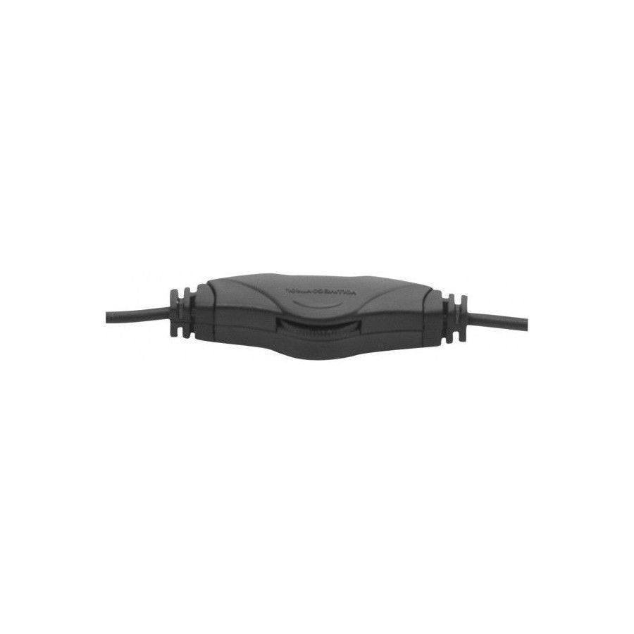 Casque-micro Stereo Ajustable Jack 3.5 Mm Noir/gris