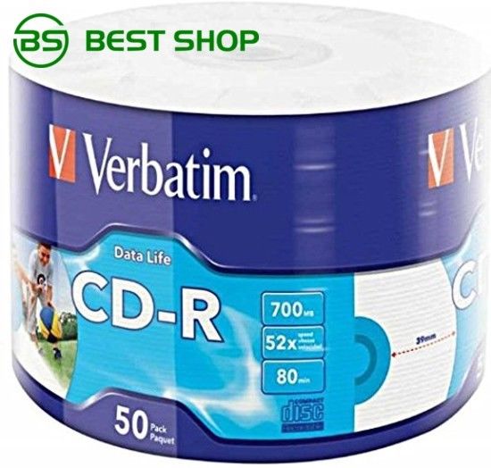 50 Cd R Verbatim Printable 700 Mo 52x Spindle