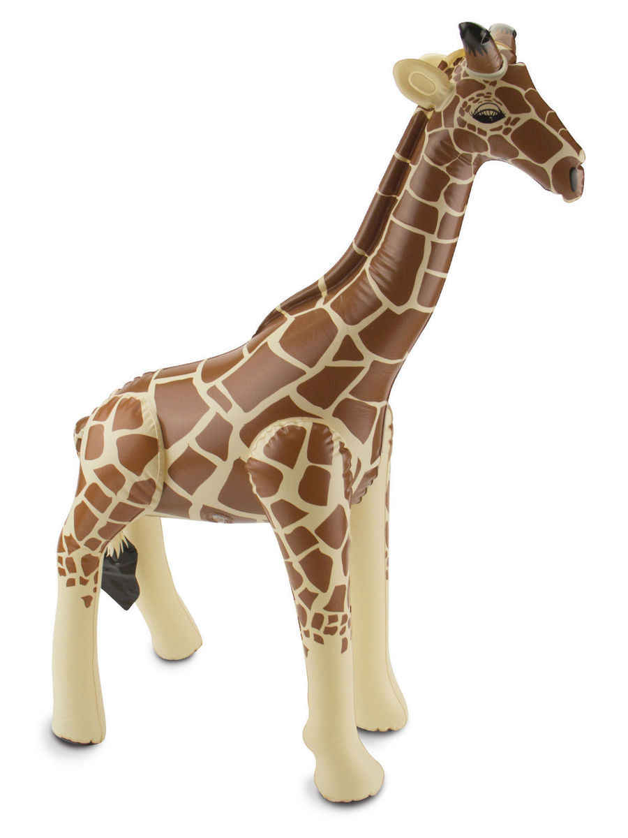 Girafe Gonflable - Marque - 74cm - Enfant - Mixte - Marron - Interieur
