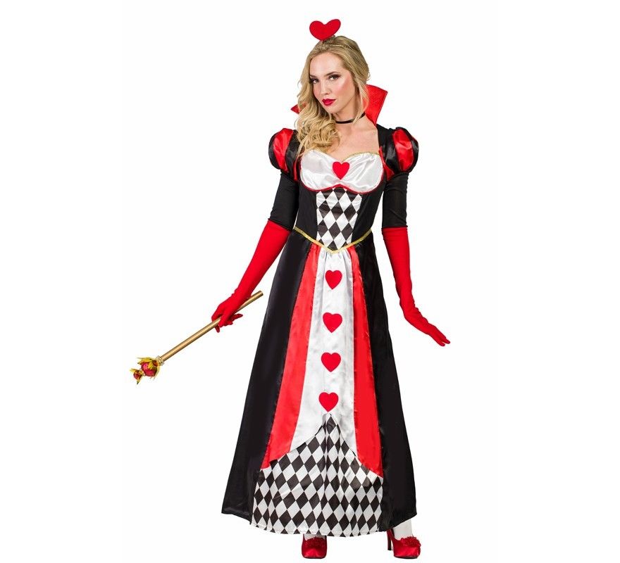 Deguisement - Reine De C?ur - Femme - Noir - Avec Gants - Adulte