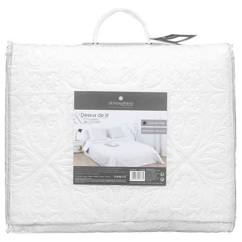 Boutis et taies d'oreiller (240 x 260 cm) Arabesque Ivoire