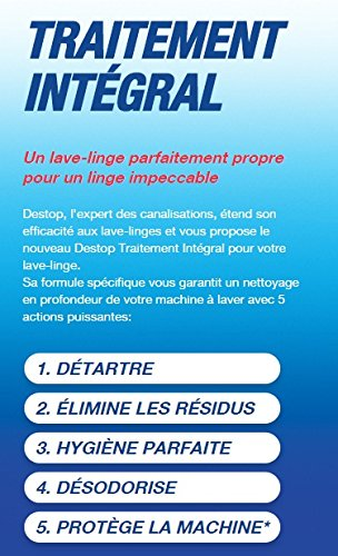 Destop Lot De 2 Nettoyants Complets Lave-linges - Traitement Integral - 500 Ml
