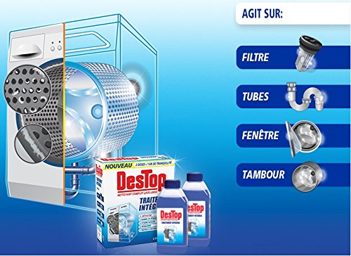 Destop Lot De 2 Nettoyants Complets Lave-linges - Traitement Integral - 500 Ml