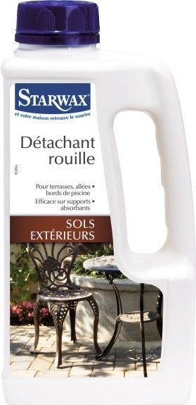 Detachant Rouille Pour Sols Exterieurs 1l Starwax