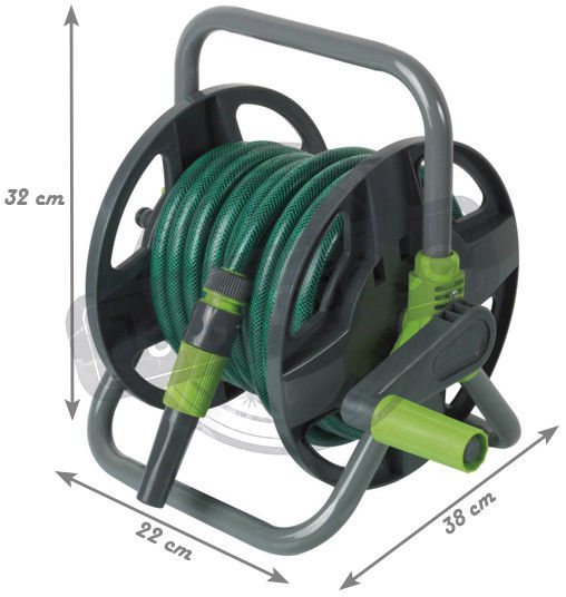 Devidoir portable et mural equipe 15 m D. 12,5 mm + raccords et lance - PRA/DB.1104 - Ribiland
